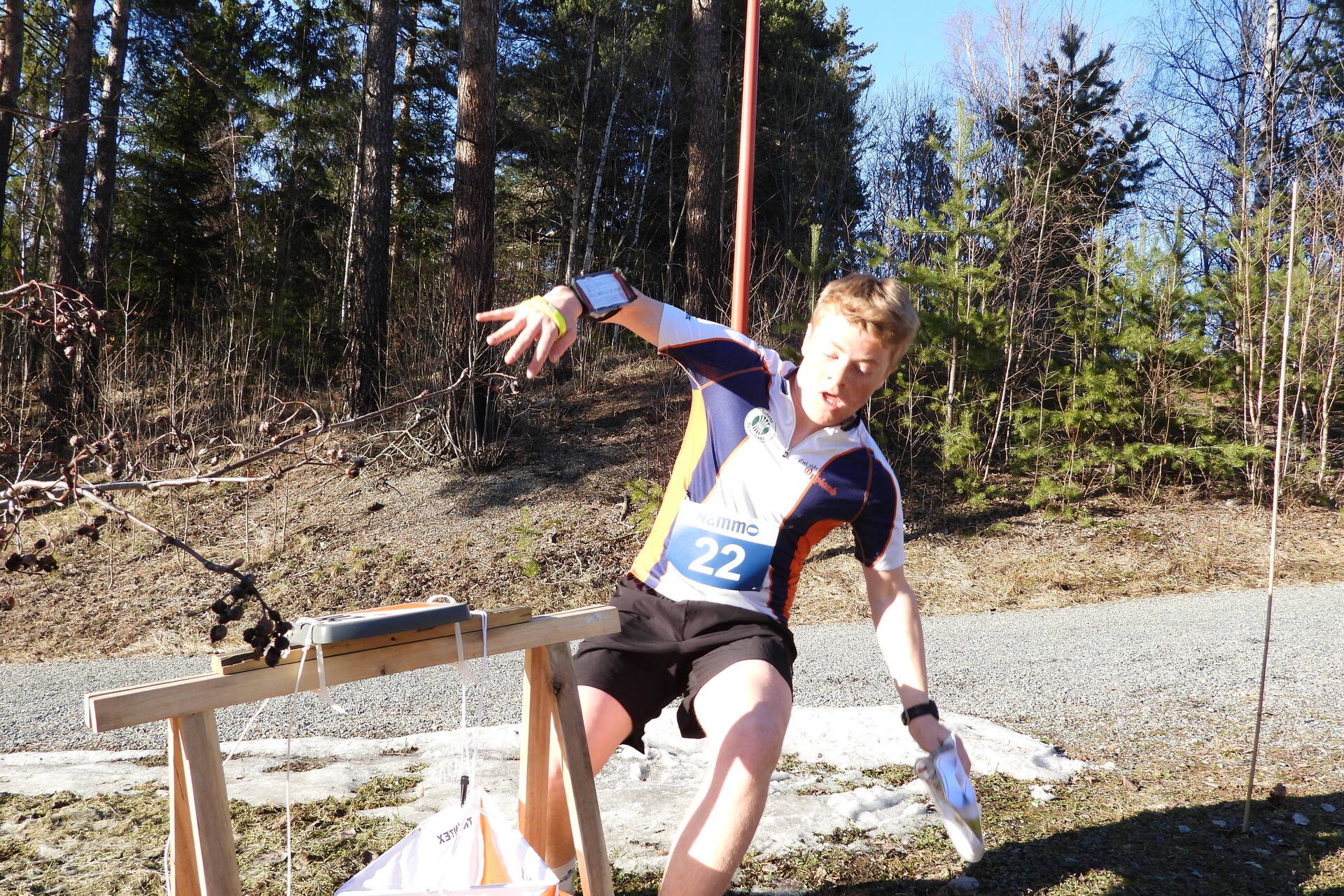 Ole Solli Kvikstad sklir når han skal stemple.jpg