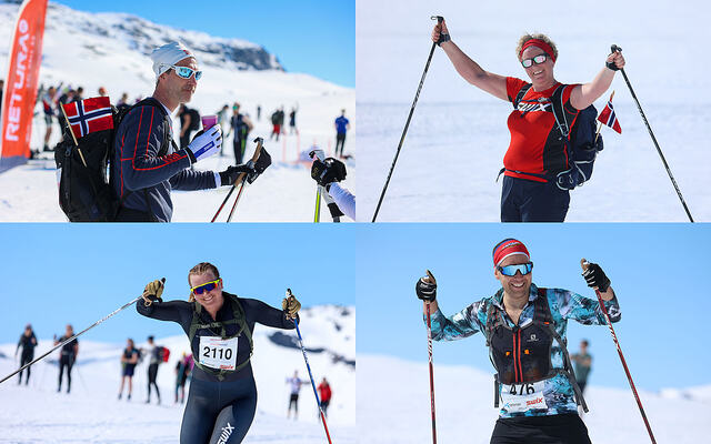 Det var mange blide fjes å se i løypen på årets Skarverenn. (Alle foto: Arne Dag Myking)