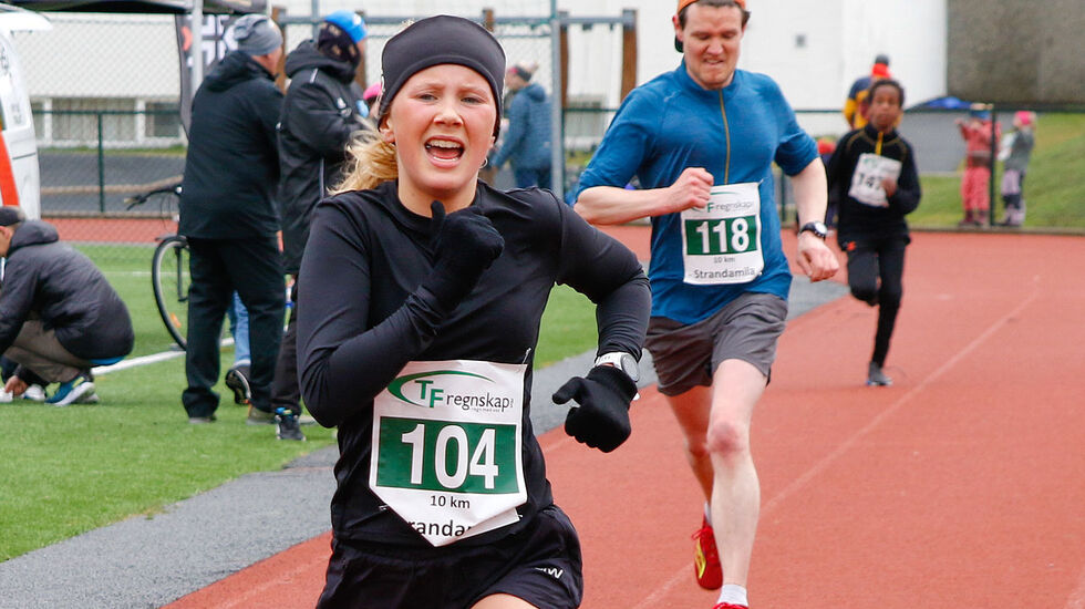 Milå ble vunnet av unge og lovende 15 årige Tuva Alme. (Alle foto: Turid Veggeland)