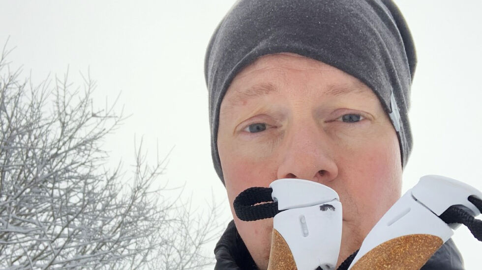 Langrenn er en av de treningsformene som Anders Kranmo Smedstad, også kjent som Oral Bee, liker best. (Foto: privat)