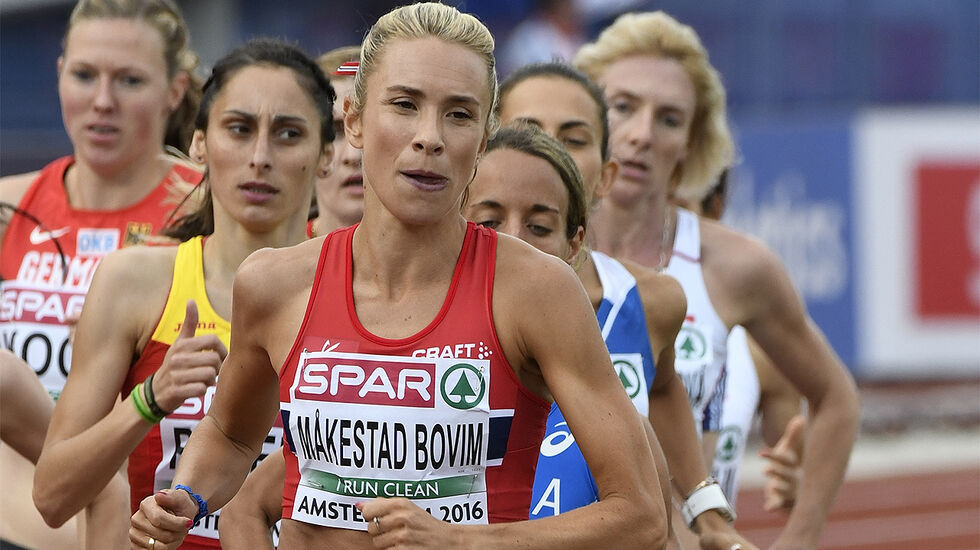 I sin aktive karriere var 800 og 1500 m hoveddistansene til Ingvill Måkestad Bovim. Her ser vi henne under EM i Amsterdam i 2016 der hun ble nummer fire i finalen på 1500 m. (Foto: Bjørn Johannessen)