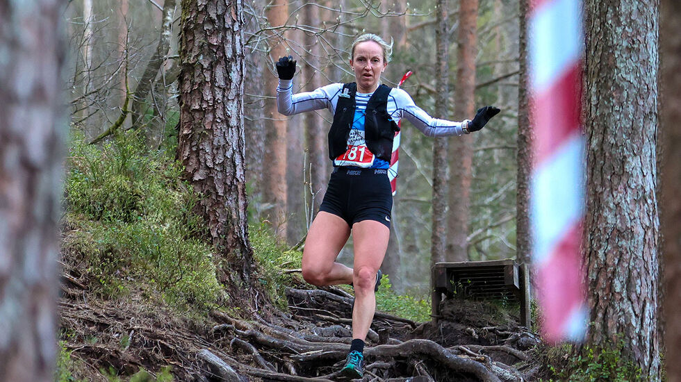 Anita Iversen Lilleskare holdt god fart gjennom hele løpet, selv om hun måtte løpe mye alene. (Alle foto: Arne Dag Myking)