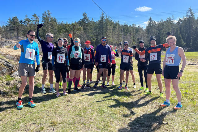 Klar for start i Steinsland Bygdemaraton 2023. (Bilde: arrangør)