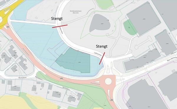 Stengt for Gjennomkjøring
