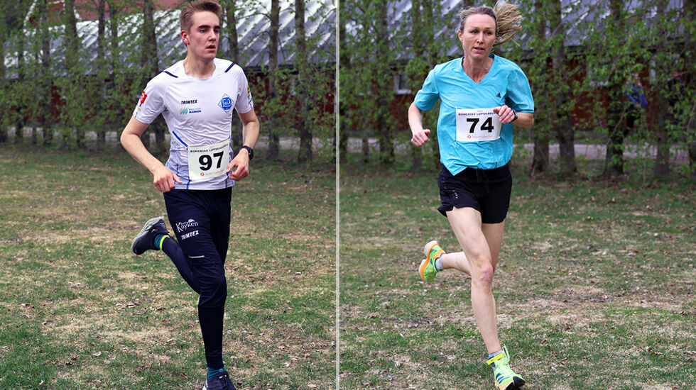 Eivind Næve og Silje Christiansen tok seieren i sesongens første karusell-løp på Romerike. Christiansen ble også nummer to totalt. (Foto: Tom-Arild Hansen)