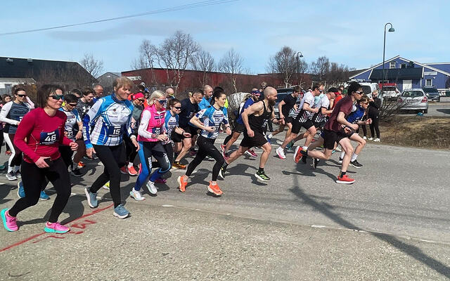 Det var 62 deltakere på startstreken da Vårslippløpet ble arrangert lørdag 13. mai. (Foto: arrangøren)