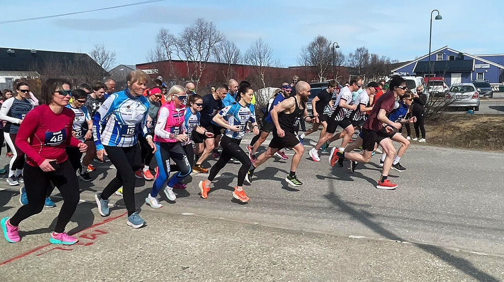 Det var 62 deltakere på startstreken da Vårslippløpet ble arrangert lørdag 13. mai. (Foto: arrangøren)