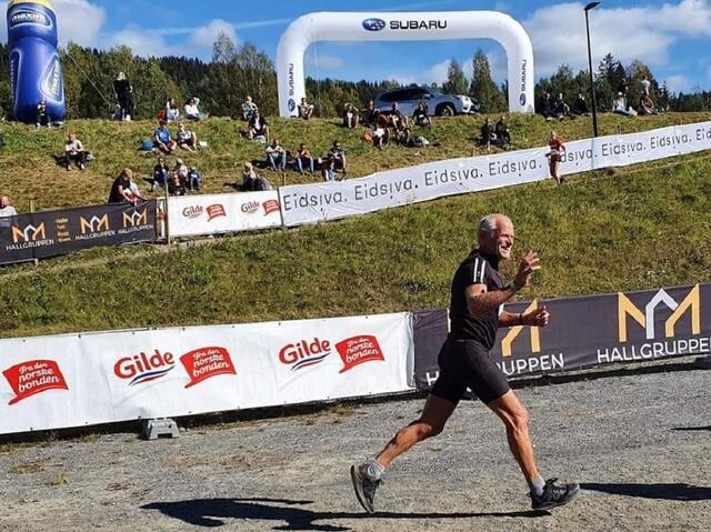 Arne Heimdal mot mål ved Håkons Hall i Birkebeinerløpet i 20121. Foto: Ingunn Heimdal)