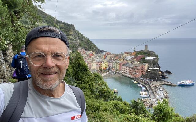 Cato Thunes på tur i Italia i restitusjonsperioden etter London Marathon. (Foto: Privat)
