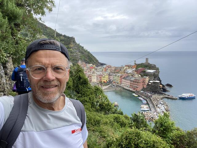 Cato Thunes på tur i Italia i restitusjonsperioden etter London Marathon. (Foto: Privat)