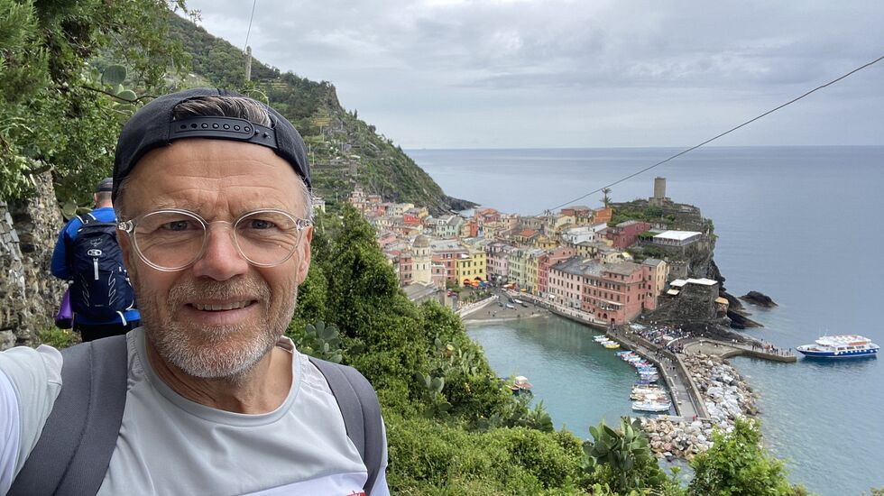 Cato Thunes på tur i Italia i restitusjonsperioden etter London Marathon. (Foto: Privat)
