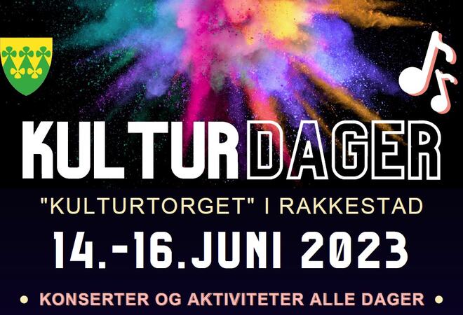 Kulturdagene 14. til 16. juni-23 på kulturtorget - Rakkestad kommune