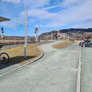 Ler stasjon. Illustrasjonsfoto: Melhus kommune.