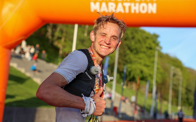 Anders Kjærevik vant Bergen Fjellmaraton. Neste uke skal han løpe VM i fjelløp i en løype som er dobbelt så lang. (Alle foto: Arne Dag Myking)