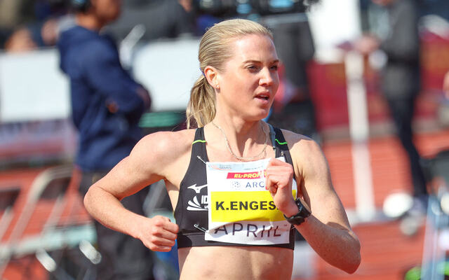 Kristine Eikrem Engeset løp til fantastisk ny personlig rekord under Trond Mohn Games. (Foto: Arne Dag Myking)