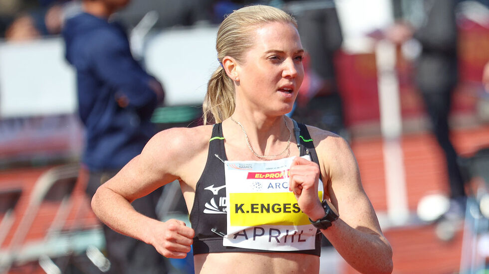 Kristine Eikrem Engeset løp til fantastisk ny personlig rekord under Trond Mohn Games. (Foto: Arne Dag Myking)