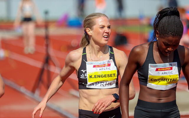 Kristine Eikrem Engeset løp inn til en fjerdeplass på 5000 meter i Lag-EM i Polen. Her fra årets Trond Mohn Games, der løp hun enda fortere. (Foto: Arne Dag Myking)