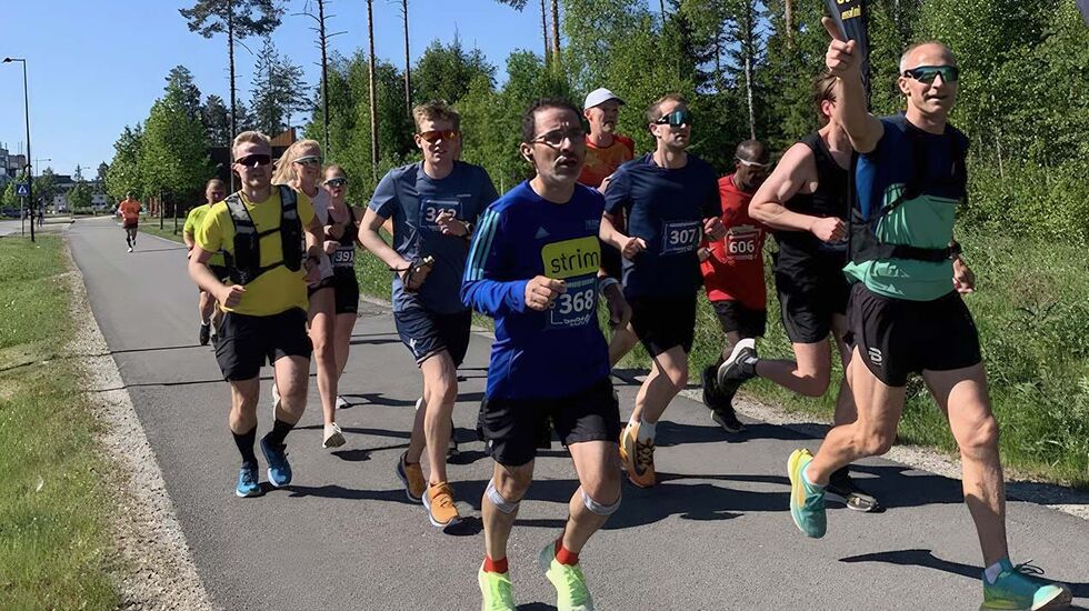 Nydelig vær og god løping på Jessheim søndag formiddag. (Foto: Norgestesten)