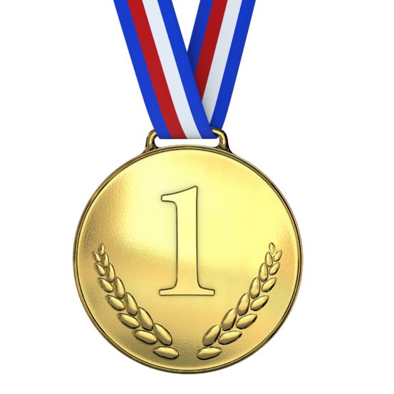 Bilde. Medalje for førsteplass. Bildet er henta fra Pixabay.