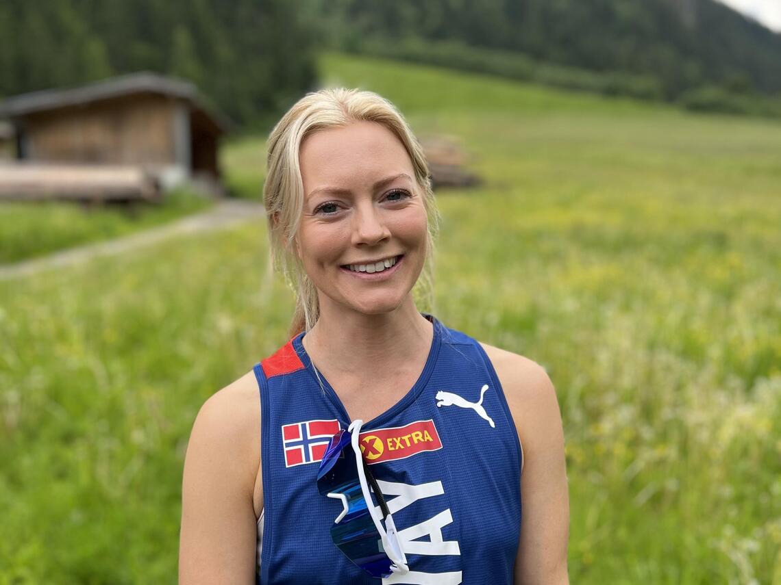 Mari Klakegg Fenre ligger på en fantastisk 6. plass etter 60 km av VM terrengultra. (Foto: Ida Jordhøy)