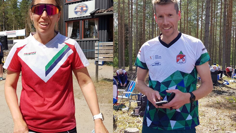 Kretsmesterne på mellomdistanse, Sofie Johansson og Håvard Lucasen. (Foto: Stein Arne Negård)