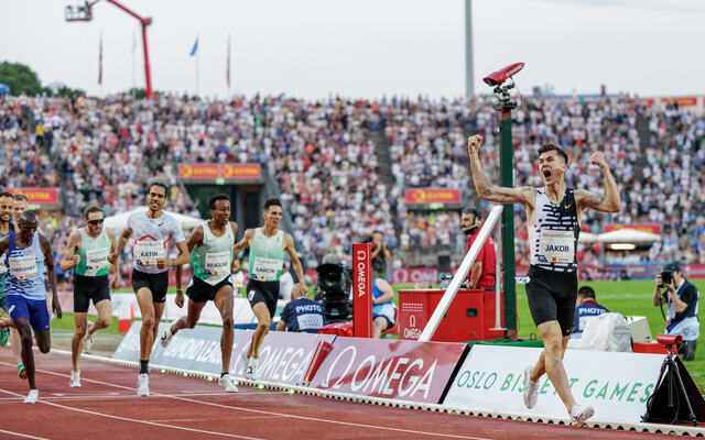 Jakob Ingebrigtsen fortsetter å imponere. Denne gangen med suveren 1500 meter under Bislett Games. (Foto: Sylvain Cavatz)