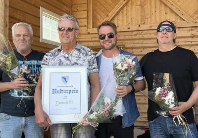 Roar Tøgersen, Ståle Svartvatn, Svein Brennhaug og Roger Svartvatn.  Foto: Grane kommune