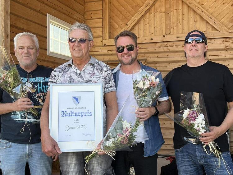 Roar Tøgersen, Ståle Svartvatn, Svein Brennhaug og Roger Svartvatn.  Foto: Grane kommune