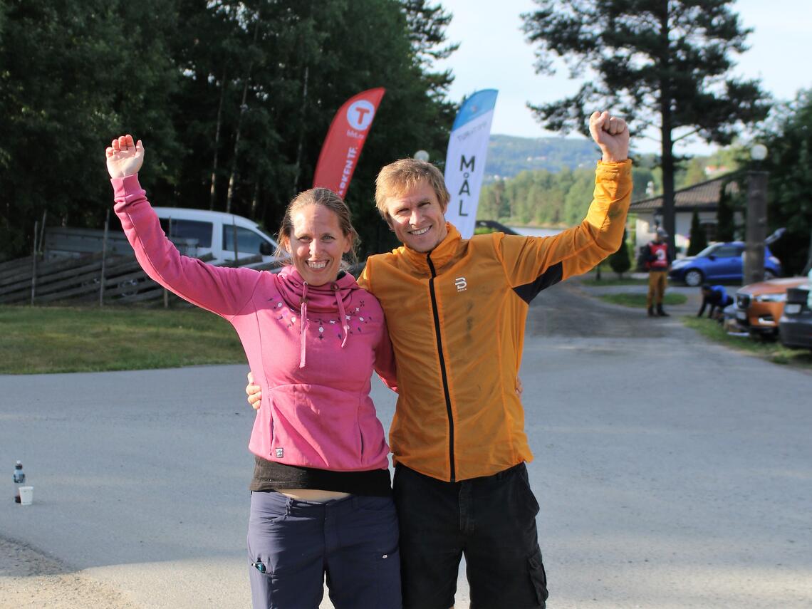 Sofie Johansson og Amund Hagen Kristiansen ble  første dame og herre i den 3. utgaven av HHT Ultra. (Foto: Rolf Bakken)