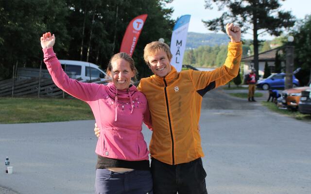 Sofie Johansson og Amund Hagen Kristiansen ble første dame og herre i den 3. utgaven av HHT Ultra. (Foto: Rolf Bakken)