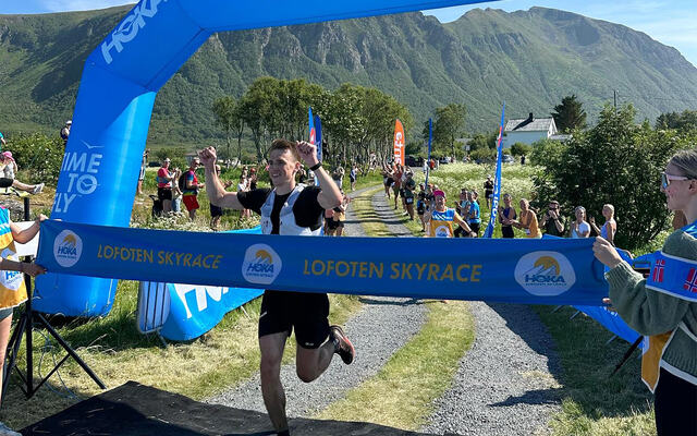 Eirik Solvang var raskeste mann på 32 kilometeren. (Foto: arrangøren)