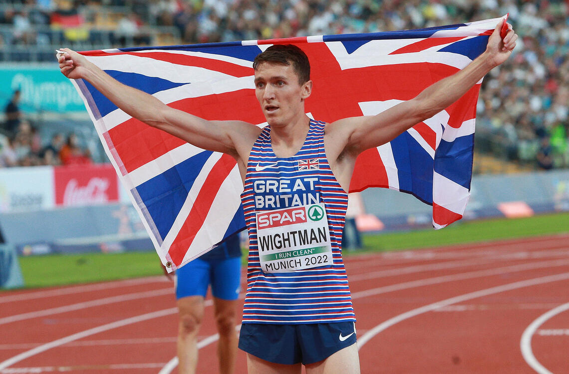 Jake Wightman kunne i fjor juble for både VM-gull på 1500 m og EM-sølv på 800 m. Nå har han gitt opp målet om å ta et nytt VM-gull i Budapest. (Foto: Kjell Vigestad) 