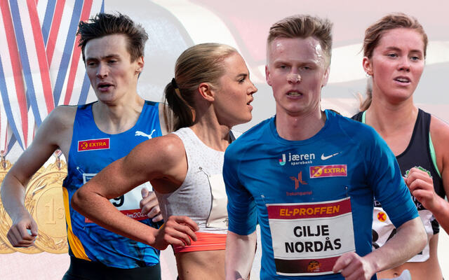 Det er klart for NM i friidrett og Kondis har tatt en kikk på de påmeldte deltakerne. (Fotomontasje: Tom-Arild Hansen)