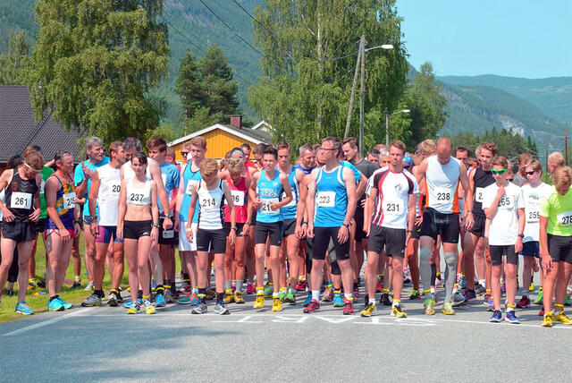Norges raskeste 5 km ble arrangert for ellevte gang. Her fra et tidligere løp. (Foto: Arrangøren)