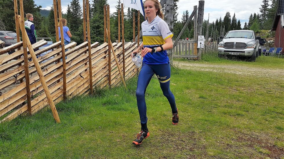 Marthe Gløersen fra Bækkelagets SK vant Damer A-lang lørdag. (Foto: Stein Arne Negård)