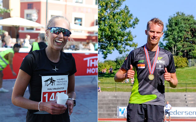Marte Lien Johnsen løp inn til 13. plass på 10000 meteren der det var direkte finale. Sigurd Tveit manglet én plass på å gå videre fra forsøket på 1500 m. (Foto: Marianne Røhme og Arne Dag Myking)