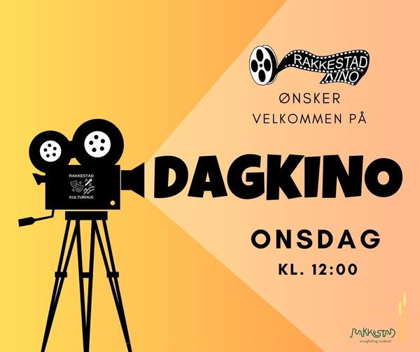 Velkommen på dagkino kl 12:00 - utvalgte onsdager på Rakkestad kino