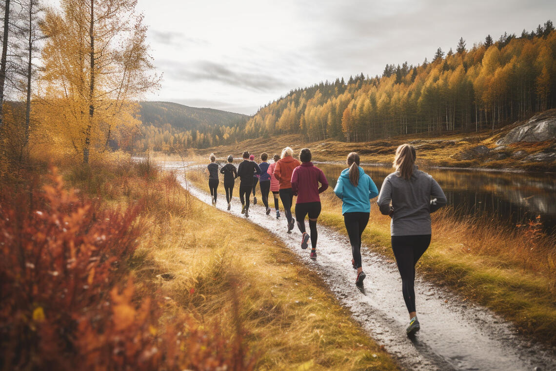 Høsten kan gi fantastiske løpeopplevelser! Hold kontinuiteten med noen enkle rutiner. (Illustrasjon: Tom-Arild Hansen)