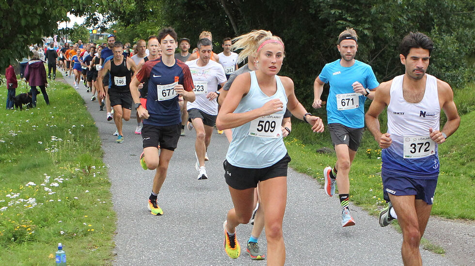 Løyperekord: Svenske Kristina Axelsson forbedret Ragnhild Kvarbergs rekord fra 2016 med nesten 2 minutter. (Foto: Kjell Vigestad(