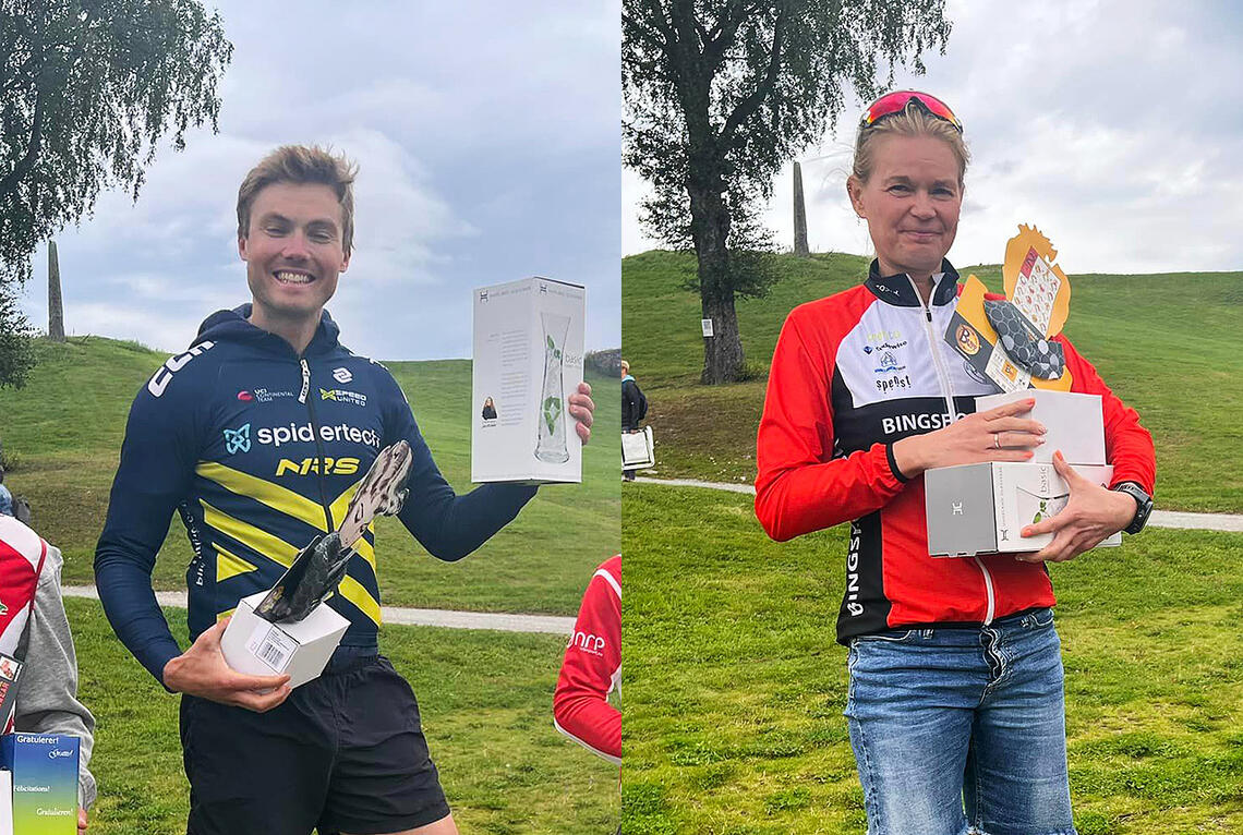 Kristian Klevgård og Cathrine Årstad Olsen vant den 25. utgaven av Grenserittet. (Alle foto: arrangøren)