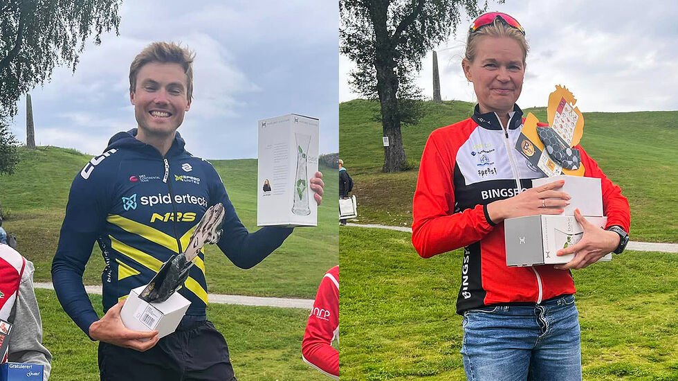 Kristian Klevgård og Cathrine Årstad Olsen vant den 25. utgaven av Grenserittet. (Alle foto: arrangøren)