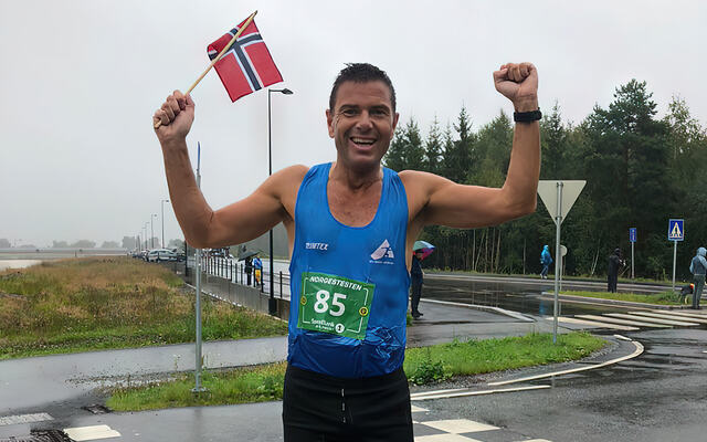 Robert Hisdal tok sin tredje norgesrekord i helgen. (Foto: Privat)