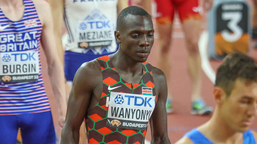 Emmanuel Wanyonyi hadde dagens beste tid da han vant det tredje heatet på 1.43,83. (Alle foto: Arne Dag Myking)