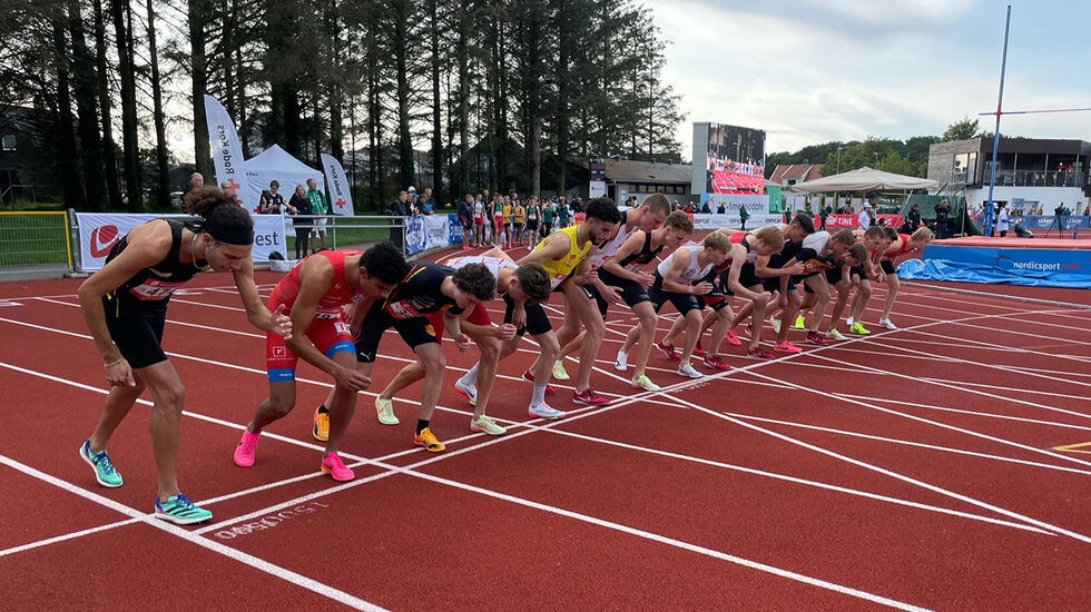 Herrene i klasse MU23 klare til start. (Foto: Thomas Patey)