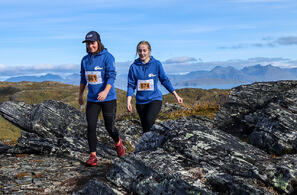 Midtveis i løypa, på Lailafjellet. (Foto: Arrangøren)