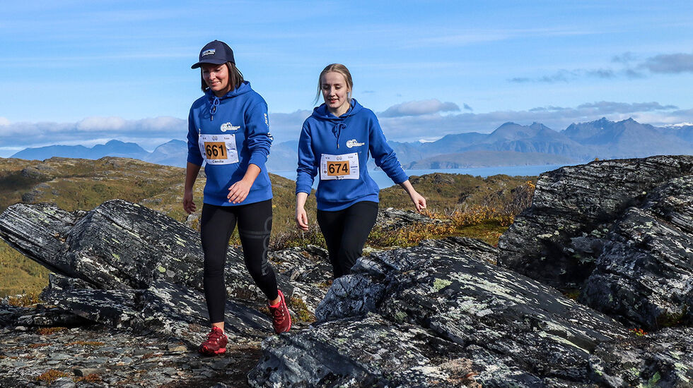 Midtveis i løypa, på Lailafjellet. (Foto: Arrangøren)