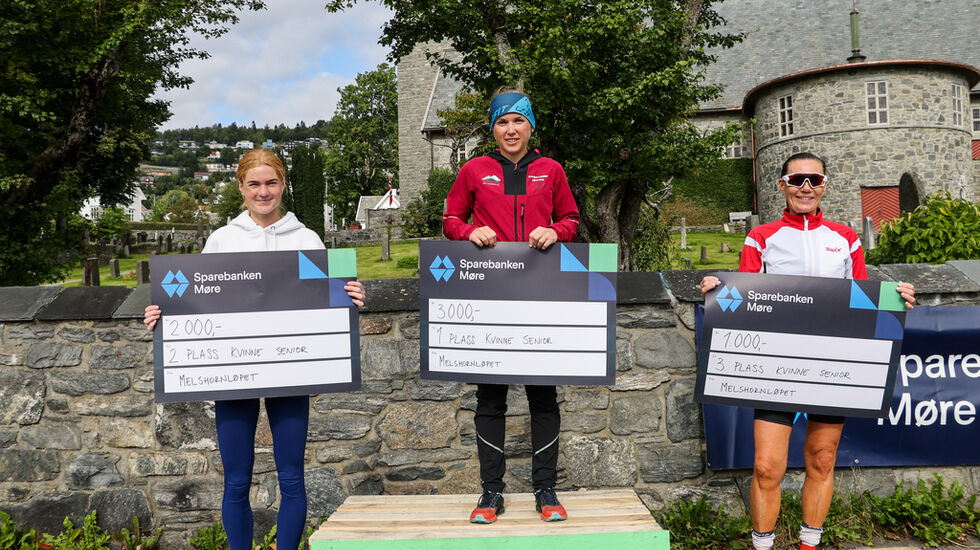 Topp 3 dame senior. Foto: Martin Hauge-Nilsen