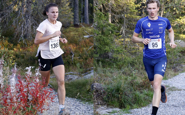 Ragnhild Haukåen fra Sør-Vekkom Lauparlag og Leif Christian Tallaksen, som representerer Lillehammer IF, var raskeste løpere under fellesstarten i det ca. 10 km lange Olympiaparkløpet på Lillehammer onsdag kveld.