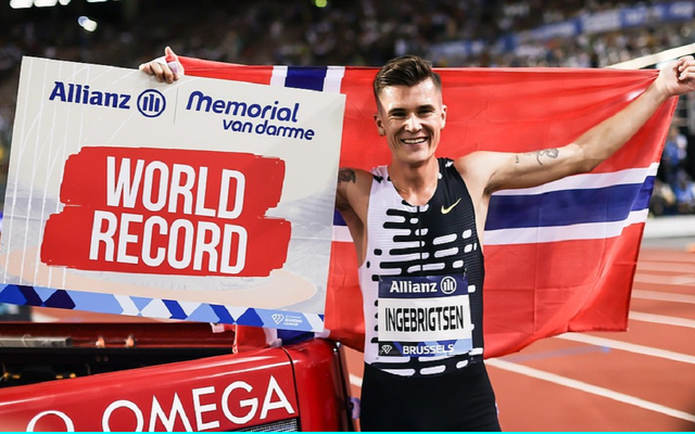 Den nye verdensrekordholderen på 2000 meter. (Foto Dan Vernon/Diamond League)