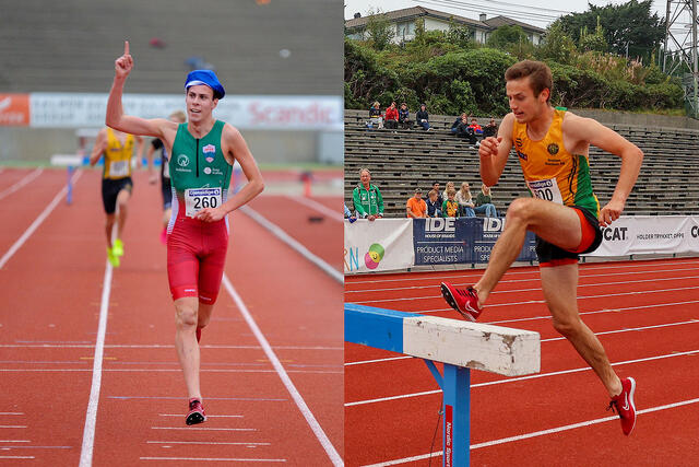 August Da Silva Sveen og Kristian Bråthen Børve hadde ingen problemer med å vinne hinderøvelsen, i hver sin klasse. (Alle foto: Arne Dag Myking)